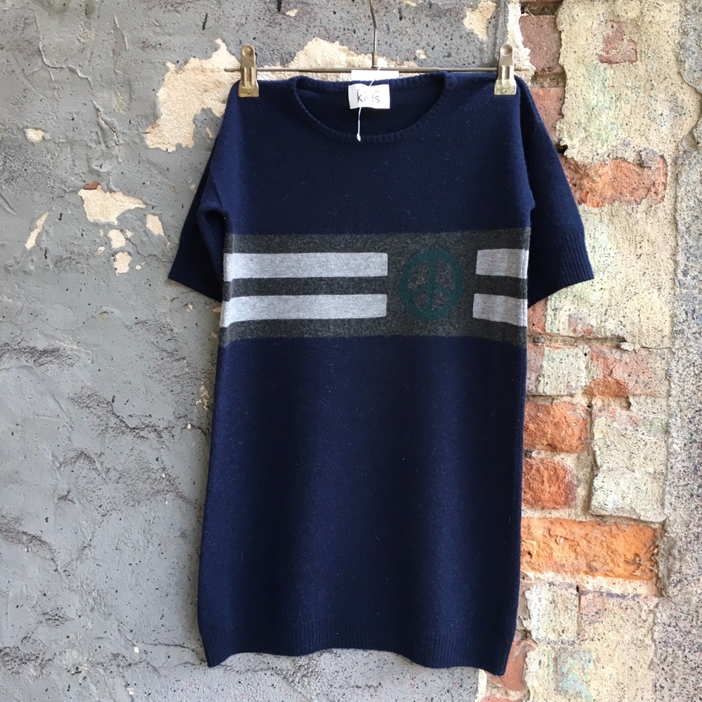 Autumn Cashmere kids "peace sign" tunic